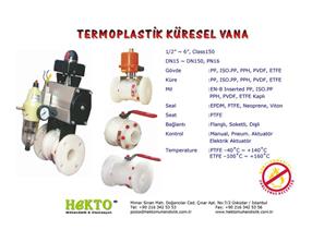 Termoplastik Küresel Vana Thermoplastic THERMOPLASTIC Ball Valve