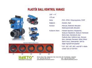 Plastik Küresel Kontrol Vanası Plastic PLASTIC Ball Control Valve