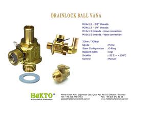 Drainlock Küresel Ball Vana Valve