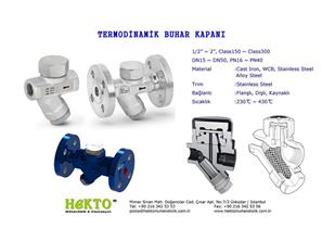 Termodinamik Buhar Kapanı Thermodynamics THERMODYNAMICS Steam Trap Kondenstop