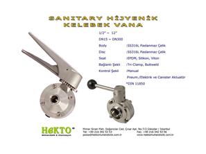 Sanitary SANITARY Hijyenik hygienic aseptic HYGIENIC ASEPTIC Valve Vana Kelebek Butterfly