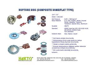 Rupture Disc Parçalanabilen Kırık Kopuk Disk Vana Safety Valve