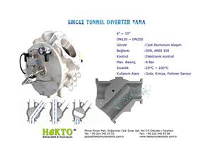 Single SINGLE One Tunnel Diverter DIVERTER Valve Tek Bir 1 Tünelli Yönlendirme Vanası