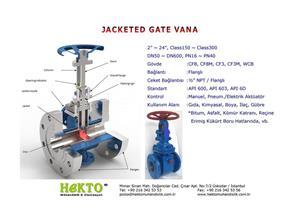 Ceketli Sürgülü Vana Jacketed Gate Valve