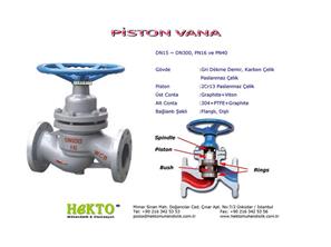 Pistonlu Vana Pistone Valve PISTON PISTONE