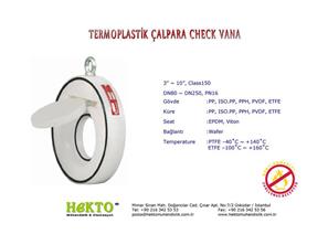 Termoplastik Çalpara cek Çek Çekvalf Thermoplastic THERMOPLASTIC Check Valve