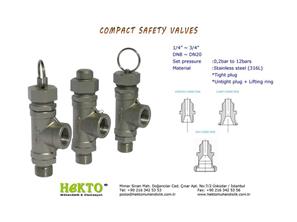 Compact Safety Valves Emniyet Vanası