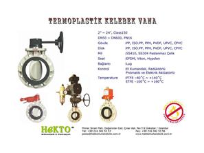 Termoplastik Kelebek Vana Thermoplastic THERMOPLASTIC Butterfly Valve