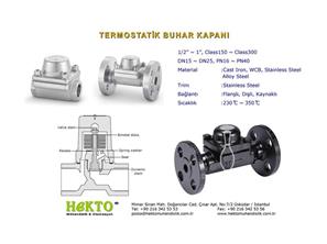 Termostatik Buhar Kapanı Thermostatic THERMOSTATIC Steam Trap Kondenstop