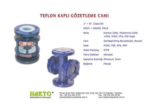 Teflon Kaplı Gözetleme Camı Lined LINED Sight Glass SIGHT 