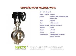 Seramik Kaplı Kelebek vana Ceramics CERAMICS Lined LINED Butterfly Valve