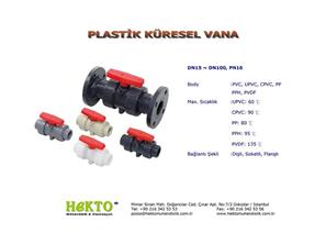 Plastik Küresel Vana Plastic Ball Valve