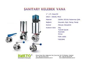 Sanitary SANITARY Hijyenik hygienic aseptic HYGIENIC ASEPTIC Valve Vana Kelebek Butterfly