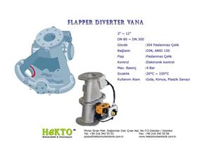 Flapper Diverter Valve DIVERTER Menteşeli Kanat Yönlendirme Vanası 