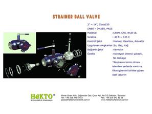 Filtreli Süzgeçli Küresel Vana Strainer  STRAINER FILTER Filter Ball Valve 