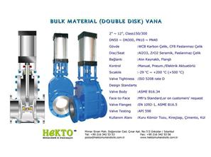 Double Disc DISC Bulk Material MATERIAL Gate Valve Disk Vana Sürgülü Seramik Ceramics Coated Kaplı Çift 