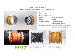 Flip Flap Valve FLIP Marine MARINE Marin Breakaway Couplings COUPLLINGS Kaplin 