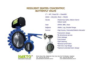 Resilient Seated Concentric Butterfly Valve Esnek Contalı Konsentrik Kelebek Vana