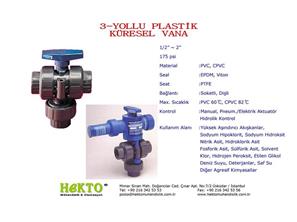 3 Yollu Plastik Küresel Vana Ways Three Plastic PLASTIC Ball Valve Multiway MULTIWAY