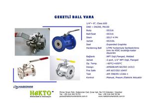 Ceketli Küresel Vana Jacketed Ball Valve