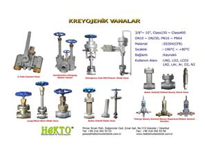 cryogenic kreyojenik vanalar valves 