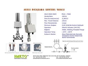 Akıllı dozajlama Kontrol Vanası Intelligent INTELLIGEN Dosing DOSING Control Valve